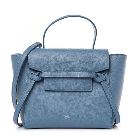 celine nano slate blue|Celine Belt Nano Bag In Slate Blue Grained Calfskin.